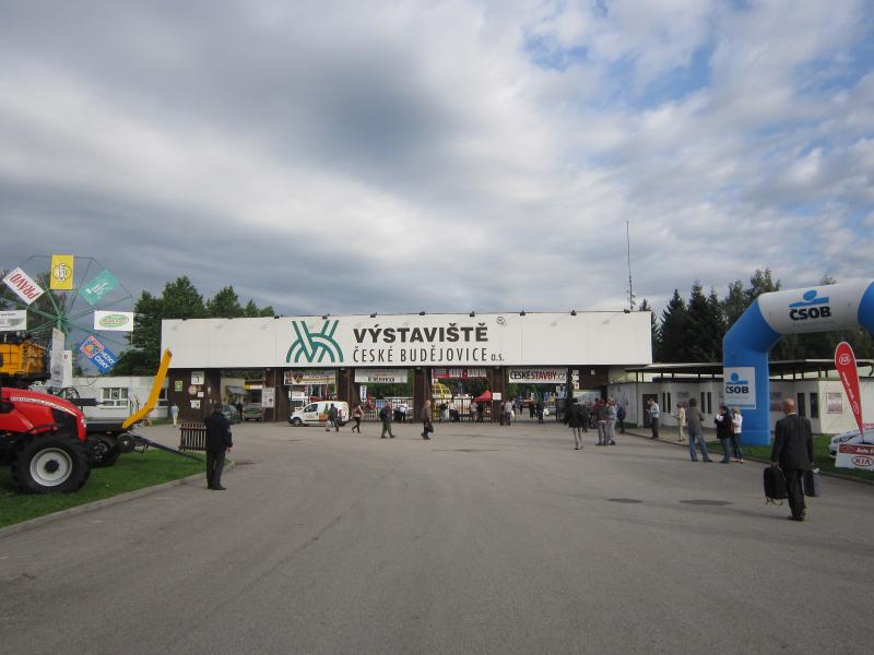 Brána výstaviště v Českých Budějovicích