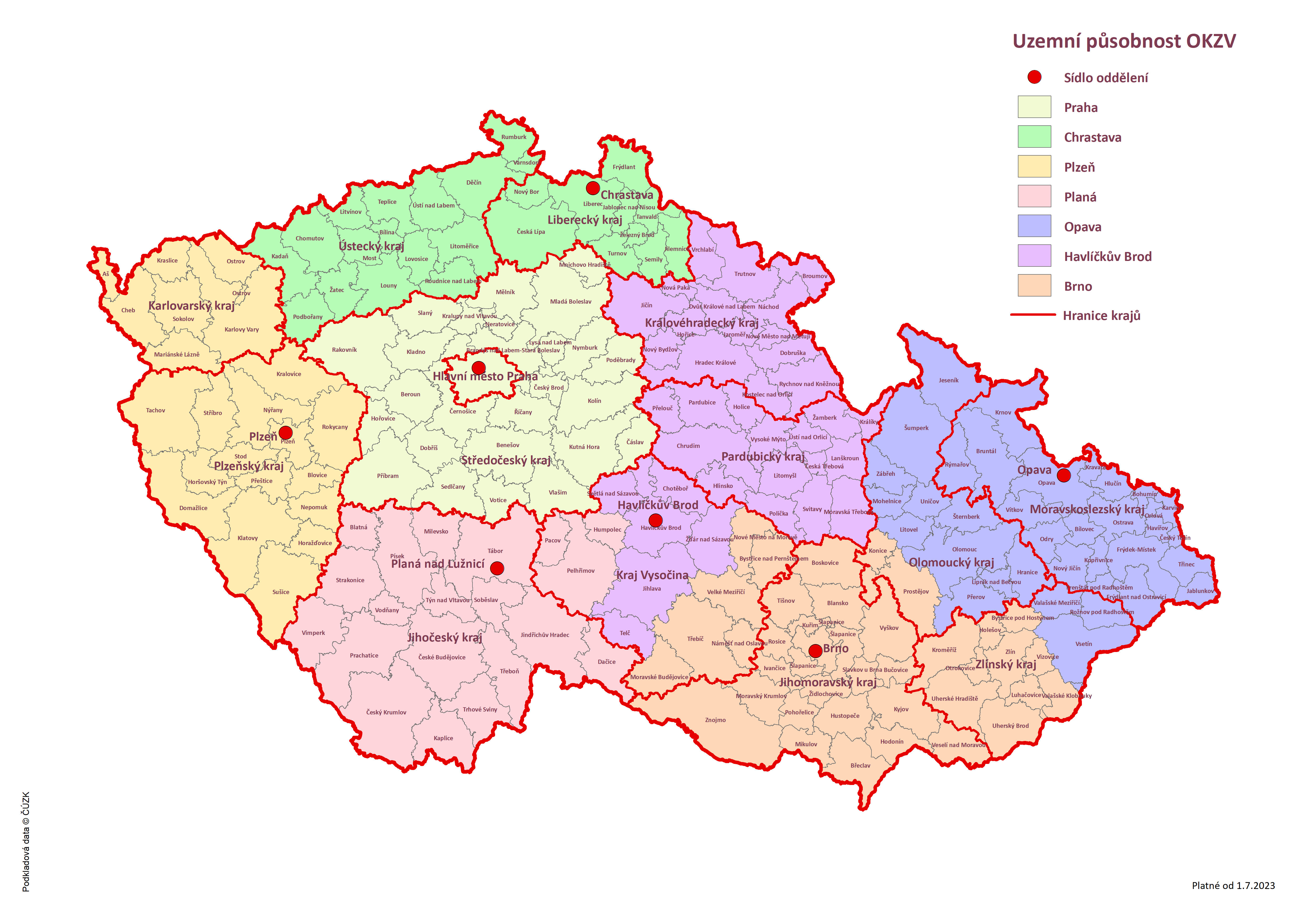Mapa působnosti