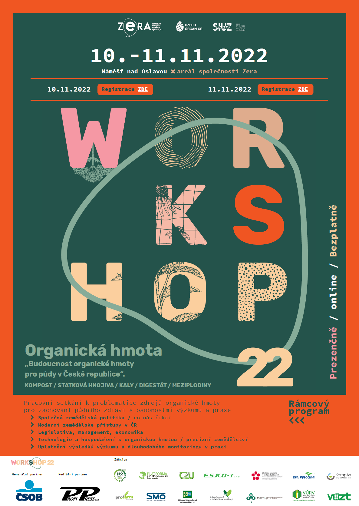plakát workshop Organická půda